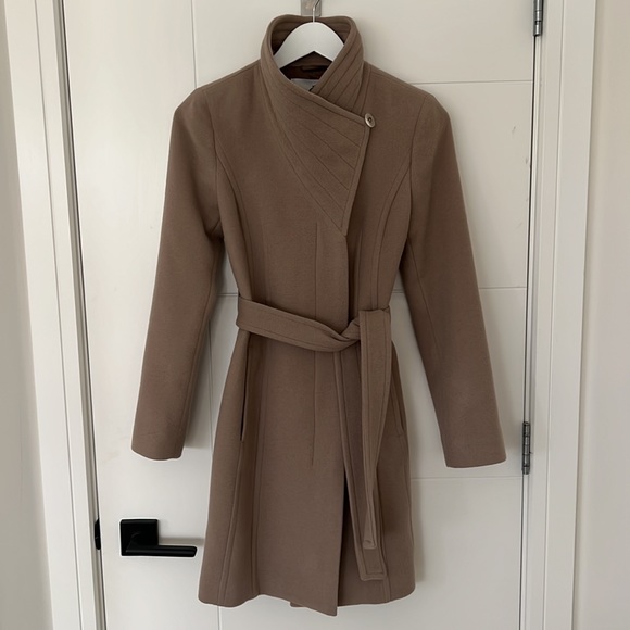 NWOT Babaton Connor Coat XXS Dovetail Taupe - Picture 7 of 10